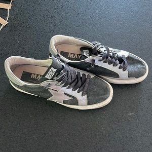 Golden Goose May. Black and silver. 39